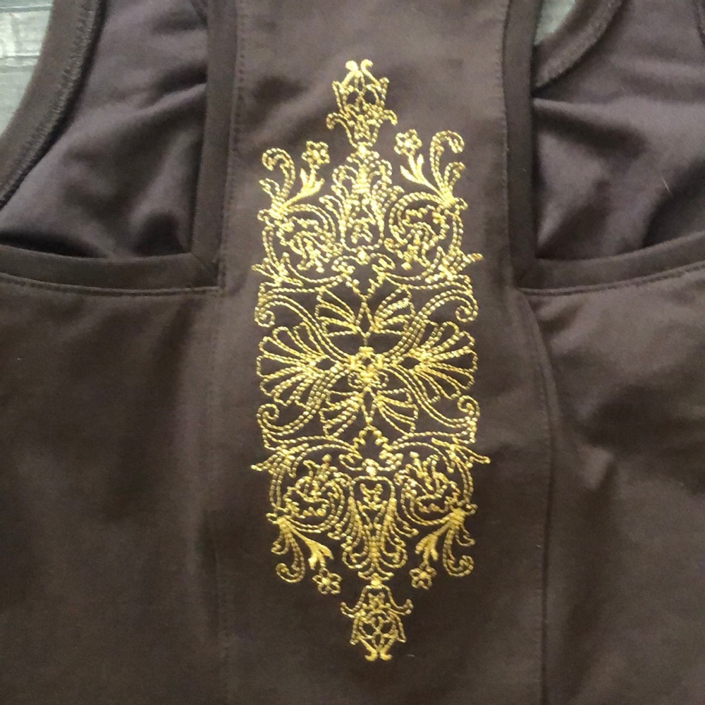Old Navy Athletic Brown and Gold Yoga Workout XS - Picture 2 of 4